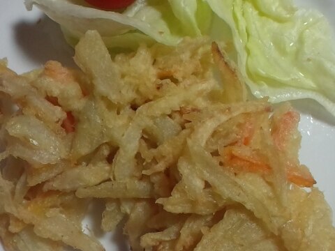 ヤーコンのかき揚げ